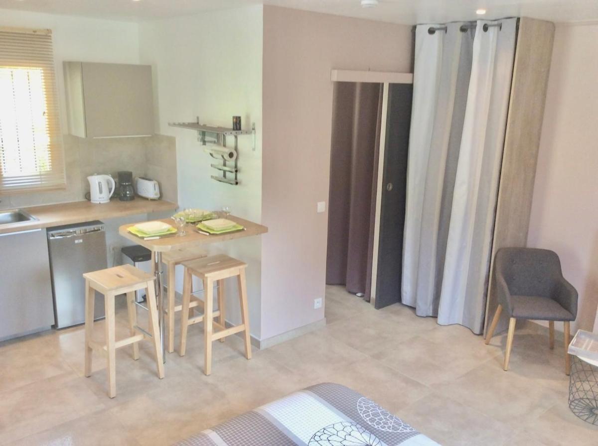 Studio Pied Village Eze - Dans Villa Recente - Parking Gratuit Exterior foto