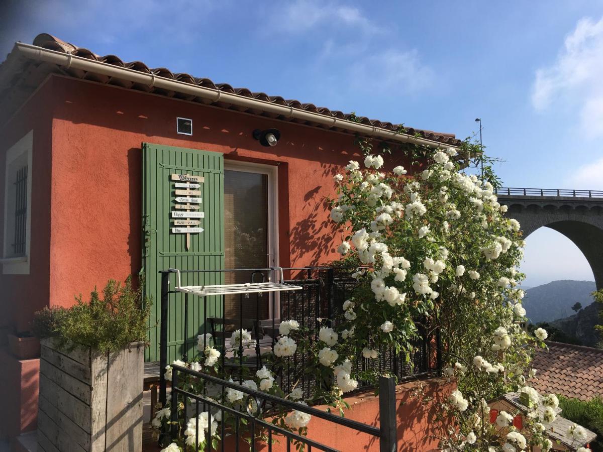 Studio Pied Village Eze - Dans Villa Recente - Parking Gratuit Exterior foto